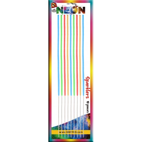 Neon Sparklers 40 cm 10ks