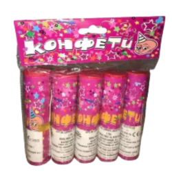 Konfety ru�ov� mal� 5ks/bal