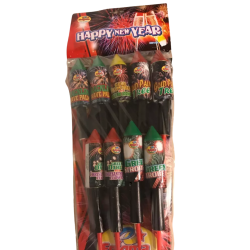 Rakety Happy new year 9ks/bal