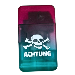 Zapa�ova� Achtung transparentn� zeleno-bordov� 1 ks